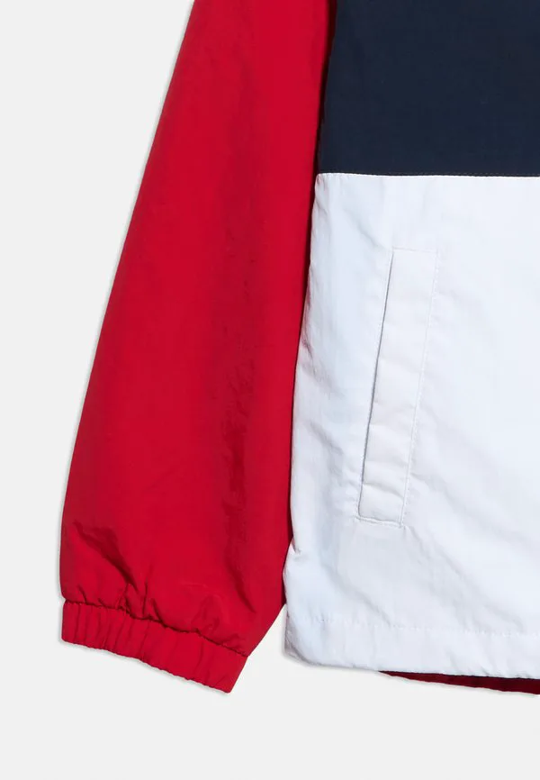 Летняя куртка с капюшоном и цветными блоками и флагом Tommy Hilfiger, Rapid Red — фото 4