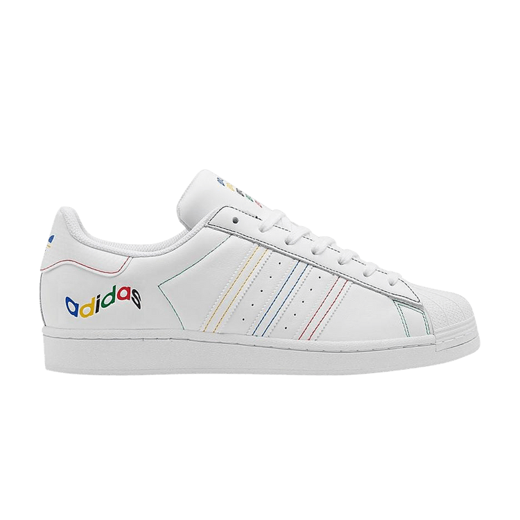 

Кроссовки adidas Superstar 'White Multi', белый