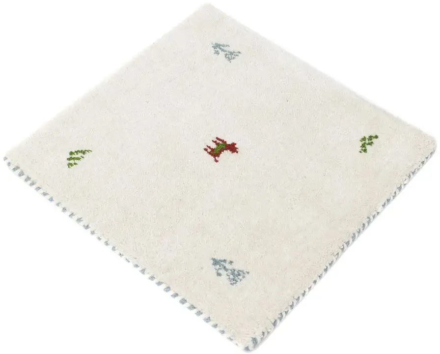 

Шерстяной ковер моргенланда "Gabbeh Carpet Agra", квадратный, короткий ворс Morgenland 40х40 см, бежевый