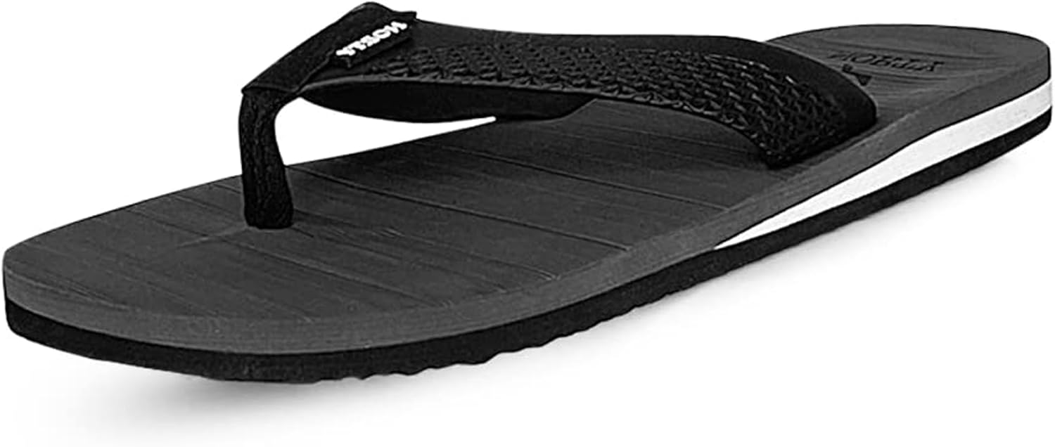 

Мужские шлепанцы NORTY Thong - Обувь для лета - Удобные сандалии - Мужские шлепанцы - Размер немного меньше обычного, черный/серый