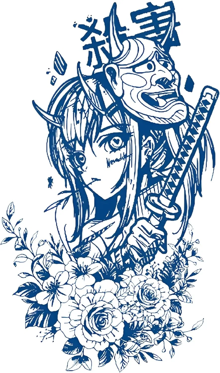 Боди-арт наклейка Rjktmox с дизайном змеи, 07, 1 шт