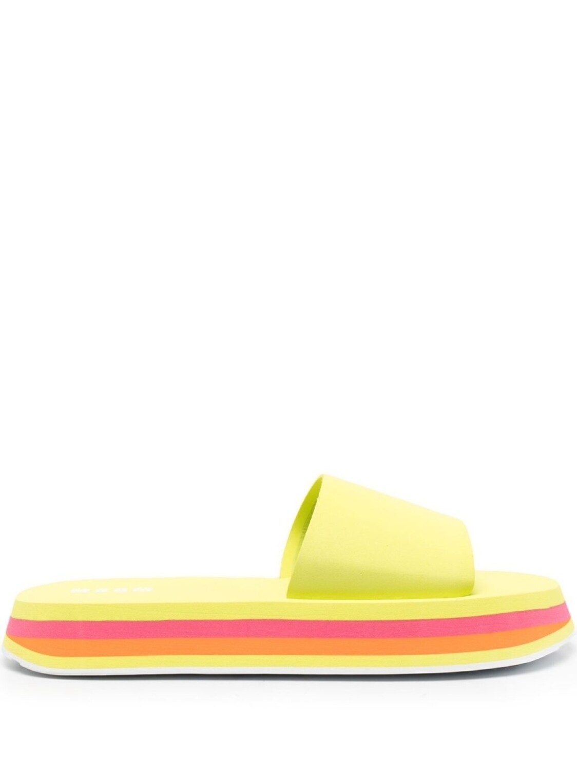 MSGM массивные шлепанцы, зеленый