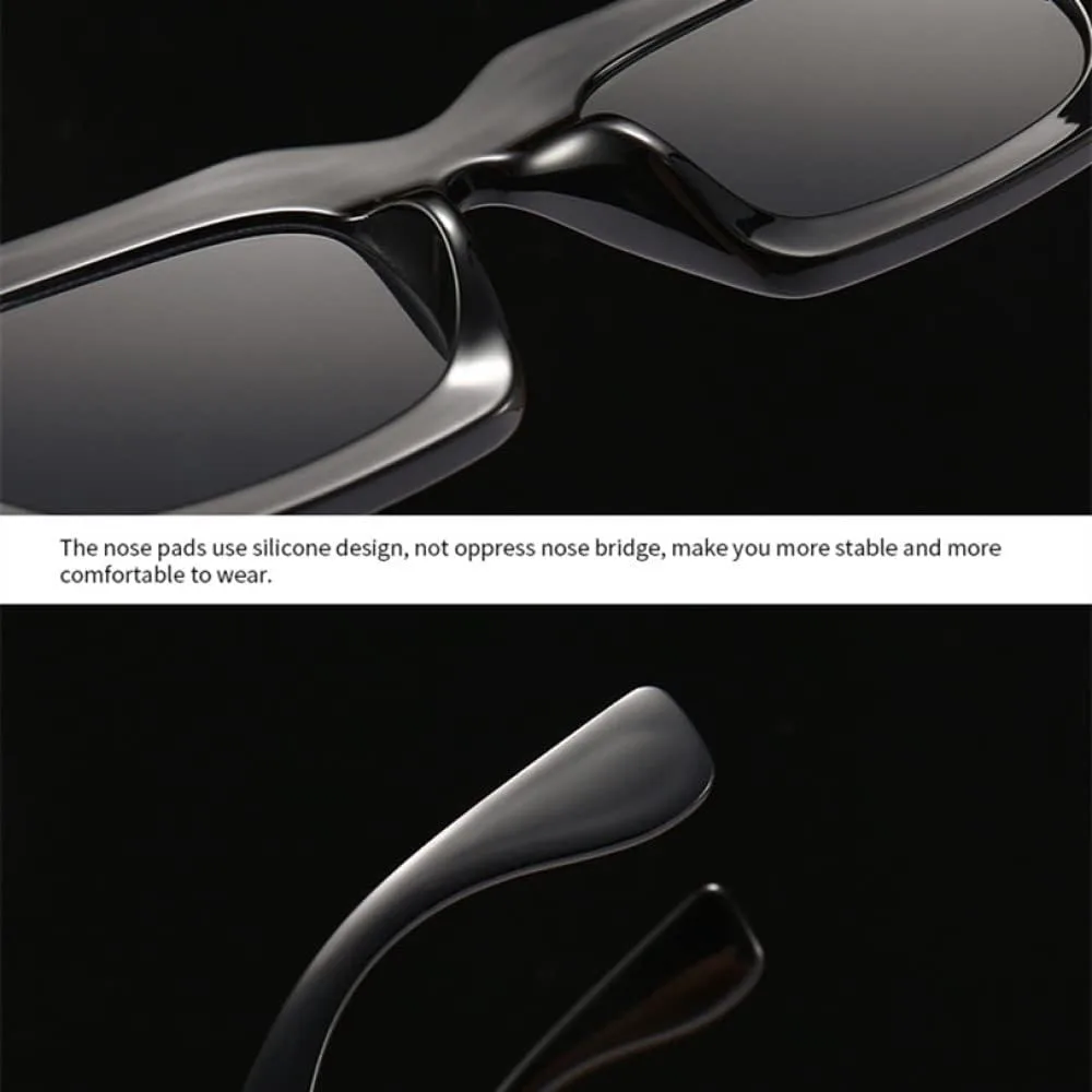 

Ретро солнцезащитные очки для женщин и мужчин, маленькая оправа, женские солнцезащитные очки для вождения, защита от ультрафиолета UV400 LANGSER, Black Black