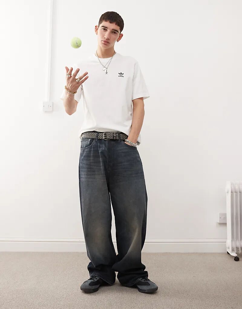 Футболка Trefoil Essentials белого цвета adidas Originals — фото 2