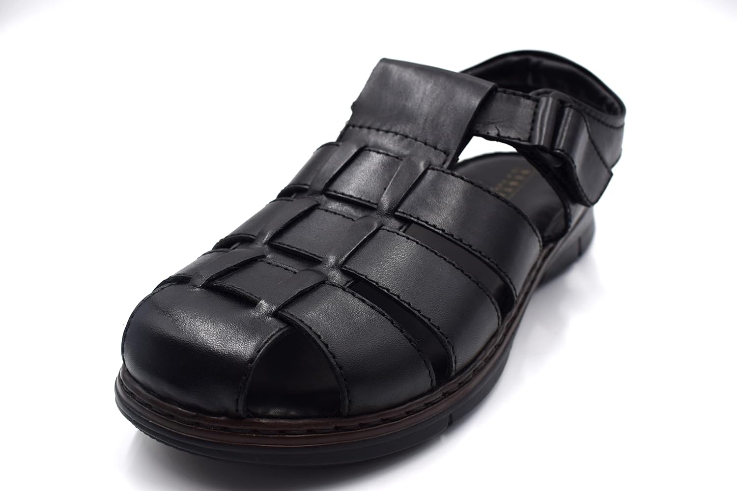 

NEKTA /ke'nekt/, мужские кожаные сандалии рыбак- RMDR-1, черный