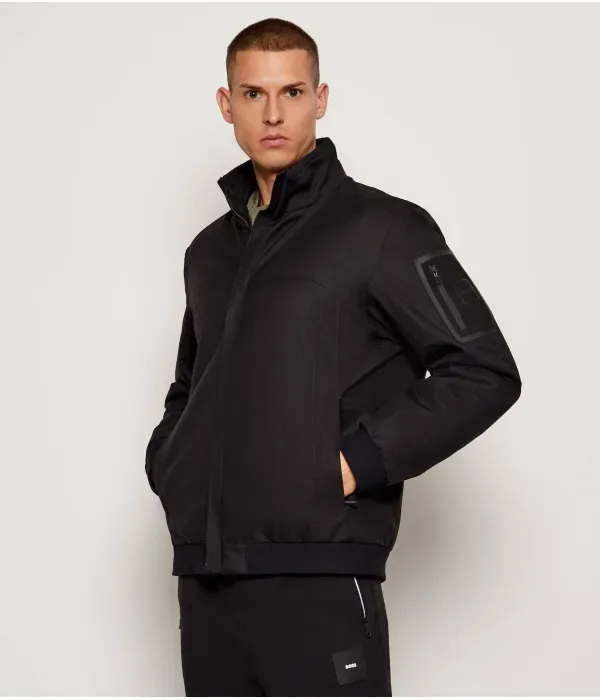Ow_Hexatech Бомбер regular fit Boss Green, черный