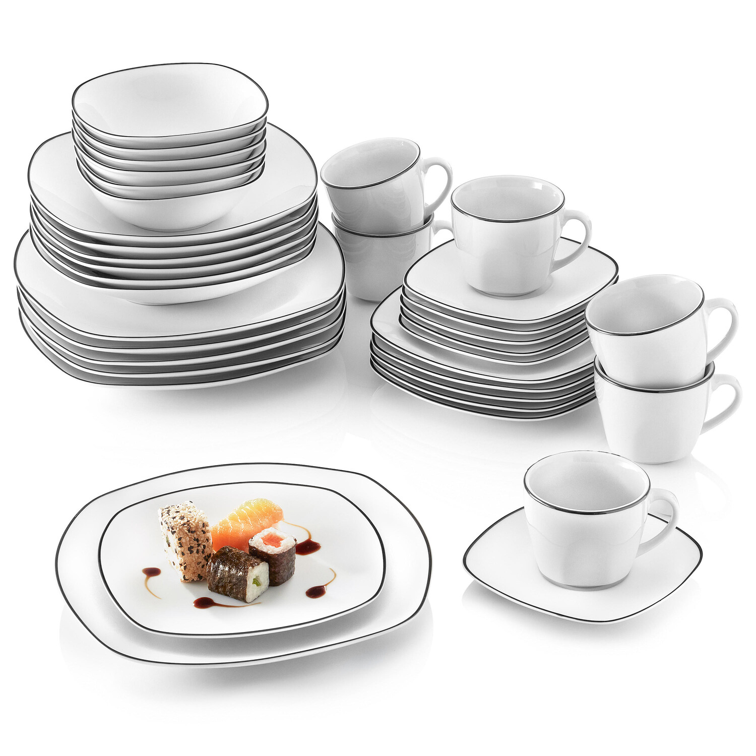 

Столовый набор Sänger, 35x31x43 см, белый