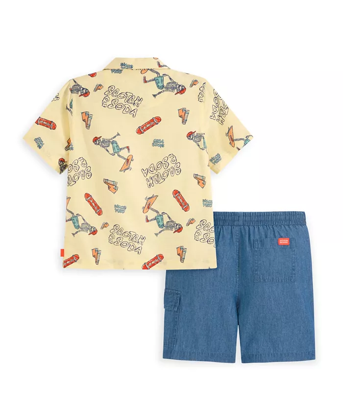 Комплект для мальчиков: рубашка и шорты Little Boys 2-Piece SCOTCH & SODA — фото 2