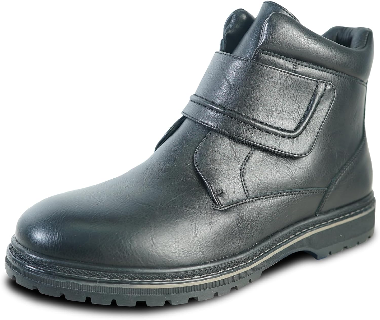 

Мужские водонепроницаемые зимние сапоги MARK с мехом, двойной молнией, двойной вставкой-гобером или на липучке, черные и коричневые, размеры 7-13 Bravo!