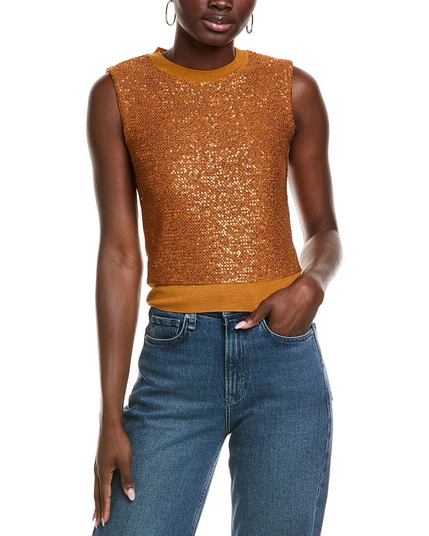 

Вязаная пряжа St. John Knit из смеси шерсти и шелка St. John, оранжевый