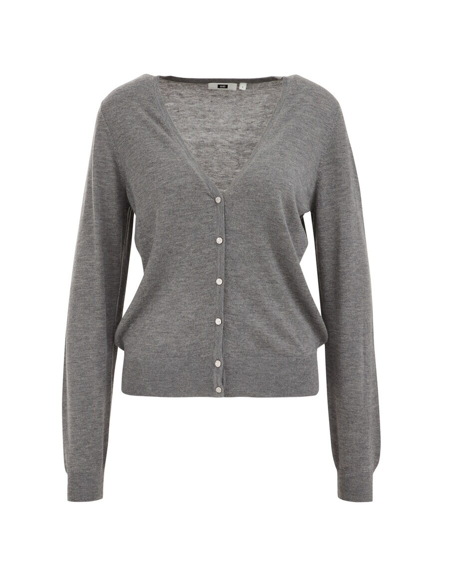 

Кардиган WE Fashion Knit Cardigan, светло-серый