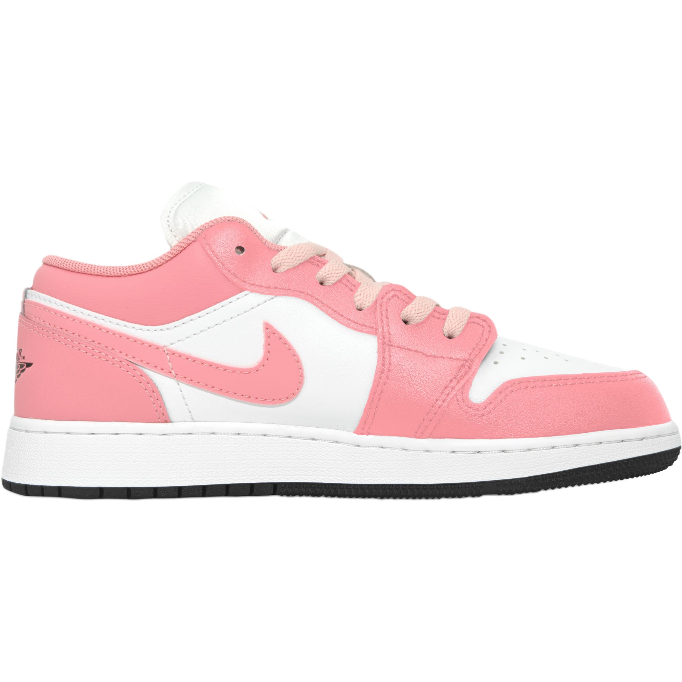 Jordan Air 1 Sweet Pink Girlish Abrasion Resistant Low top детские баскетбольные кроссовки White Pink для подростков — фото 3