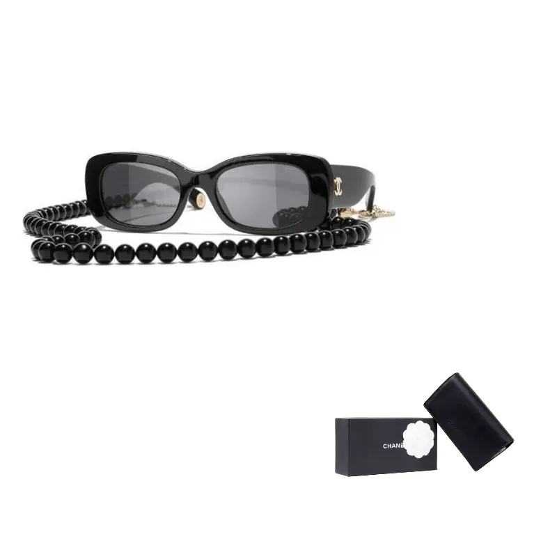

CHANEL Солнцезащитные очки-бабочки из сплава для женщин, Black