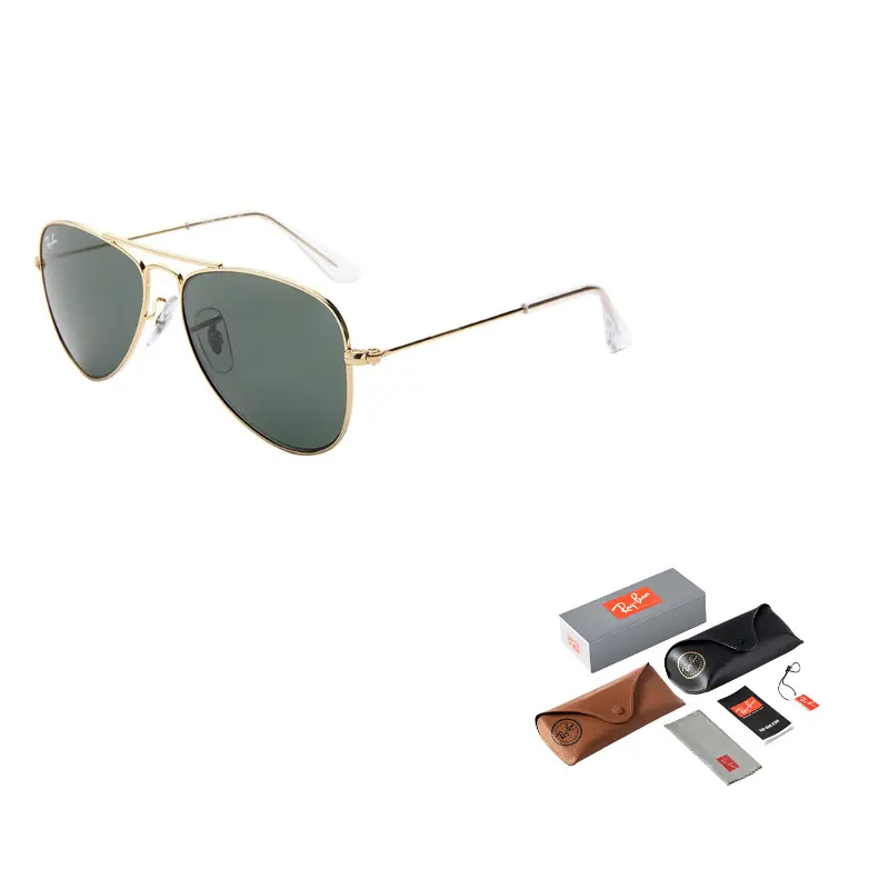 

RayBan Авиаторские солнцезащитные очки из сплава для детей, Green