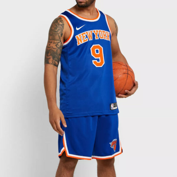 Футболка nba team limited jersey sw fan edition knicks barrett 9 blue Nike, синий — фото 3