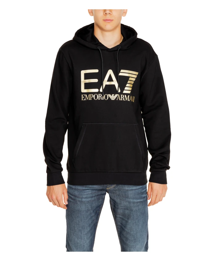 

Толстовка с капюшоном Emporio Armani Ea7, черный