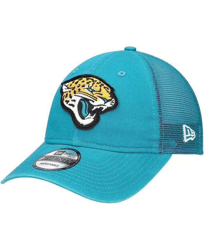 

Мужская кепка водителя грузовика цвета «Тейл» Jacksonville Jaguars Game Day 9TWENTY с регулируемой головкой New Era