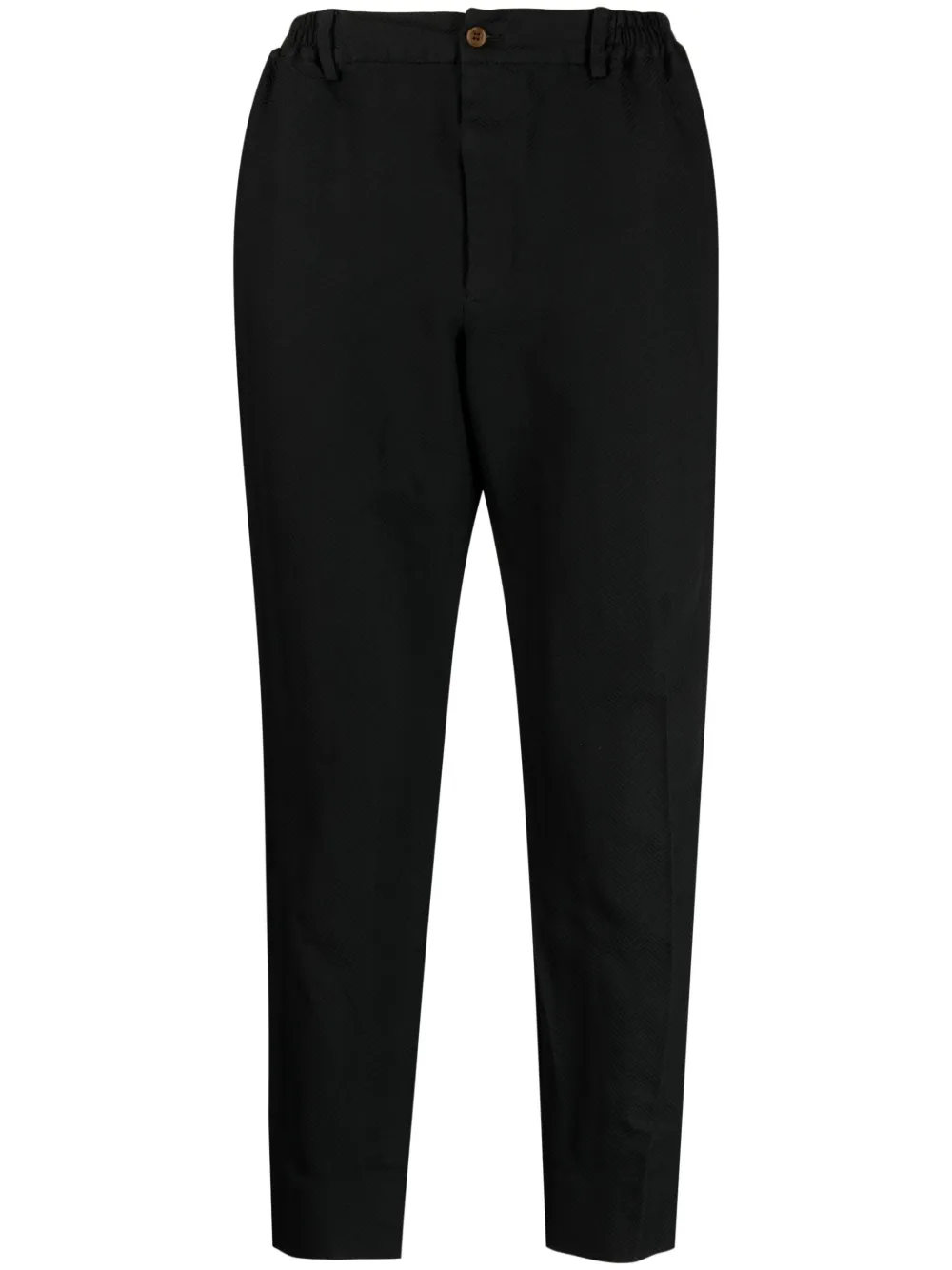 

Зауженные брюки с узором шеврон Black Comme Des Garçons, черный