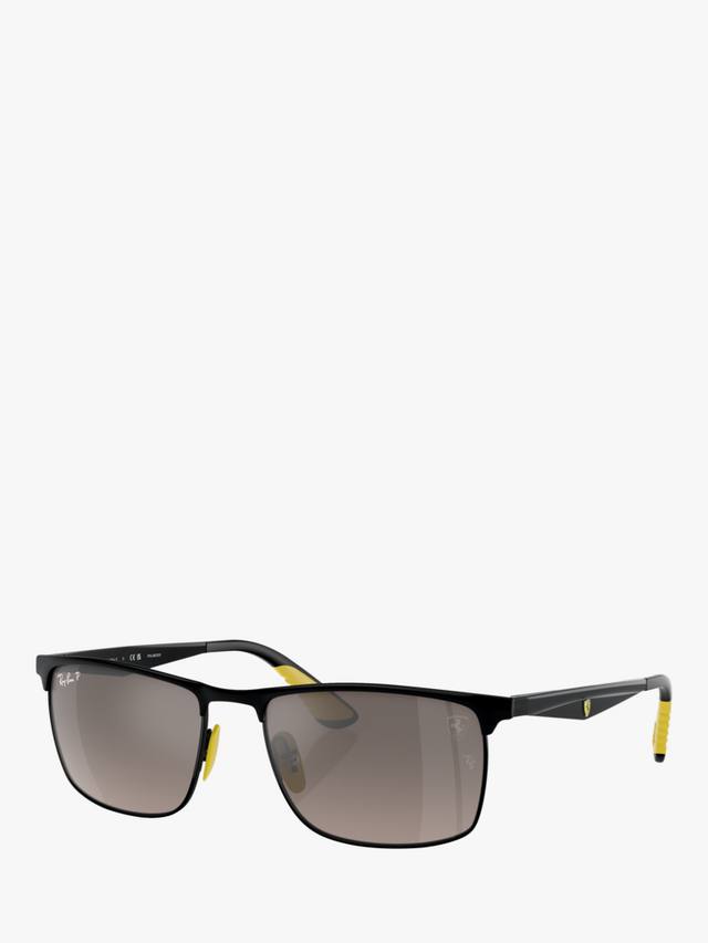 

RB3726 мужские поляризованные квадратные солнцезащитные очки Ray-Ban, Matte Black
