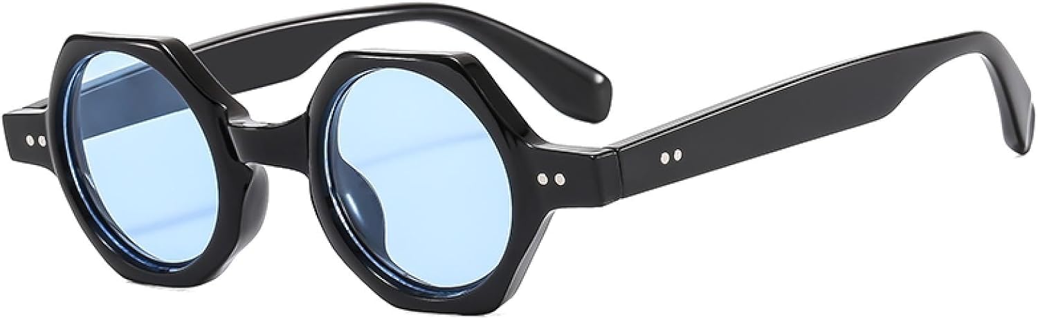 

Солнцезащитные очки с защитой от УФ-излучения UV400 | Маленькие круглые, с заклепками | Для женщин и мужчин, для занятий спортом на открытом воздухе и вождения DSVIGF, 03