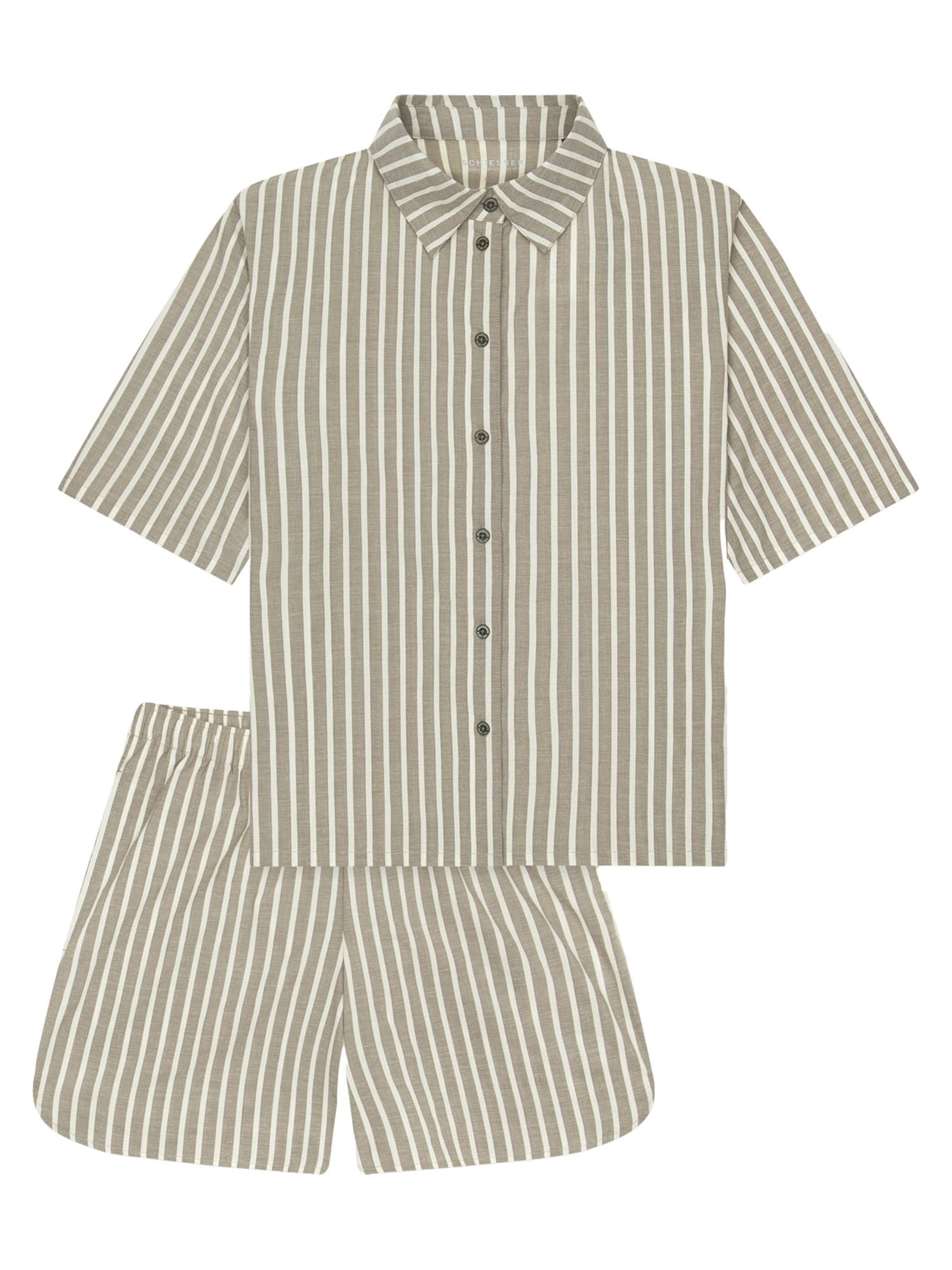 

SCHIESSER Пижама 'Selected Premium' в зеленом цвете