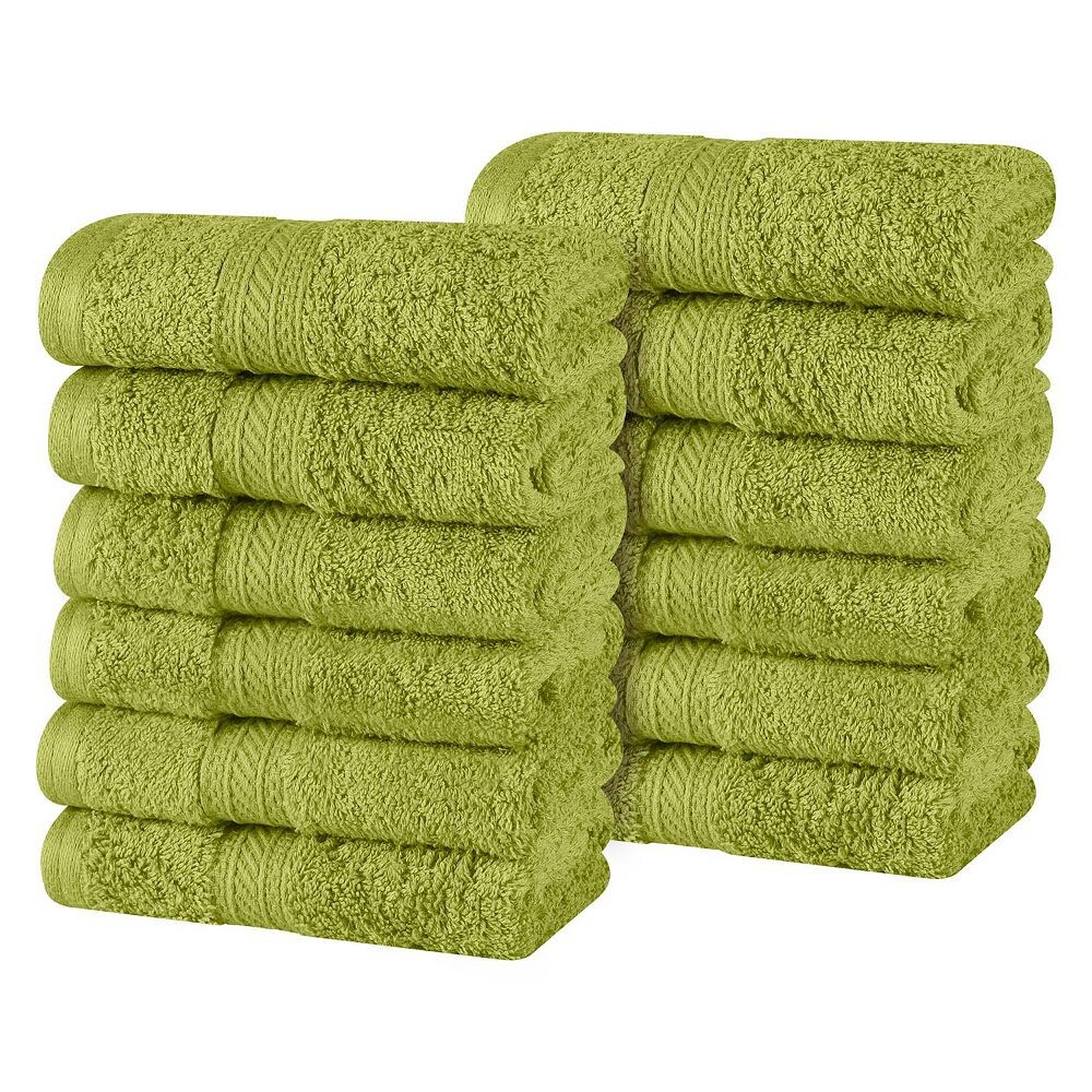 

Набор мягких мочалок из хлопка и плюша Atlas SUPERIOR из 12 предметов, цвет Green Essence