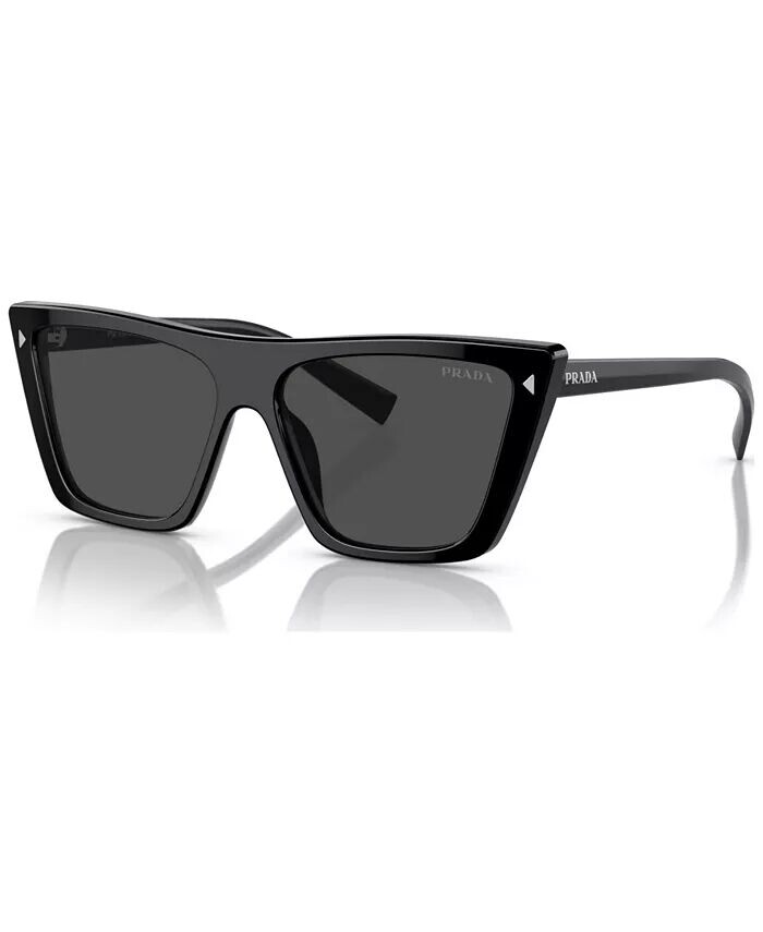 

Женские солнцезащитные очки Signature Butterfly, PR 21ZS PRADA, черный