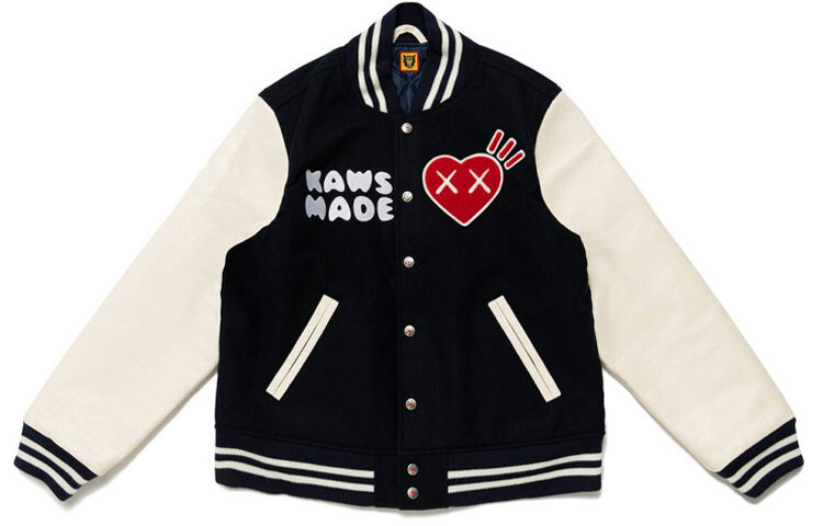 

Бейсбольная куртка Kaws X KAWS Cobranded Series для мужчин, цвет морской волны Human Made, цвет Marine Blue, Синий, Бейсбольная куртка Kaws X KAWS Cobranded Series для мужчин, цвет морской волны Human Made, цвет Marine Blue