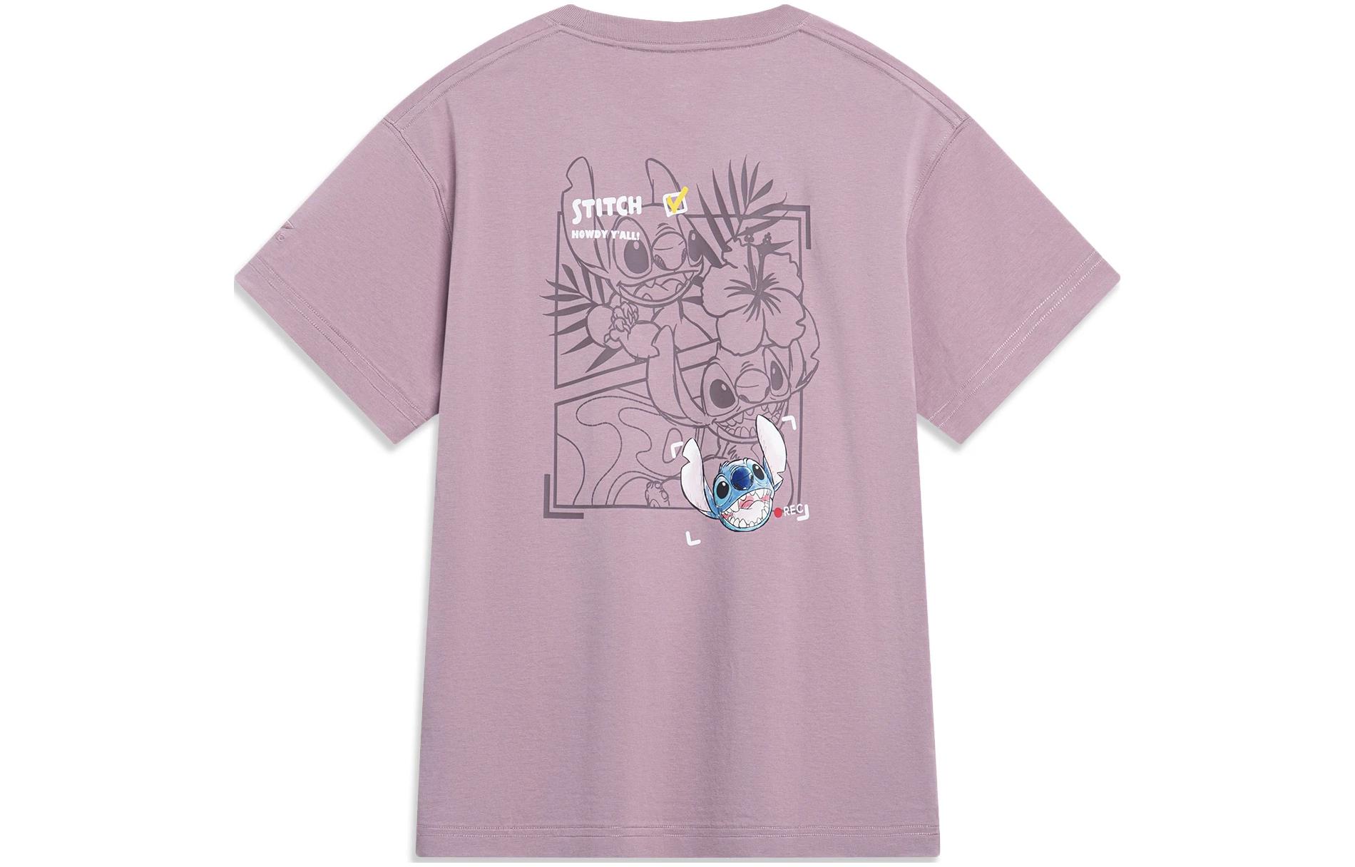 

LINING Футболка Disney X женская Mystic Purple, Фиолетовый, LINING Футболка Disney X женская Mystic Purple