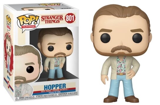 

Funko POP! Очень странные дела, коллекционная фигурка, Хоппер, 801 год.