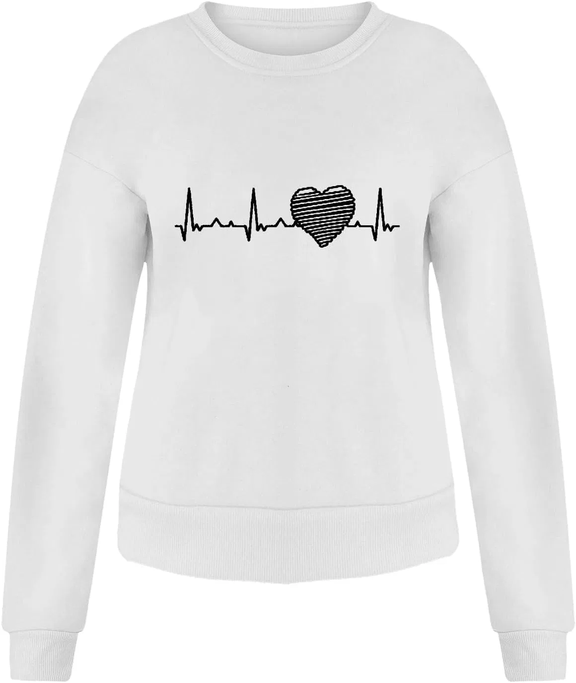 Блуза с принтом Heartbeat, женская, белый — фото 2