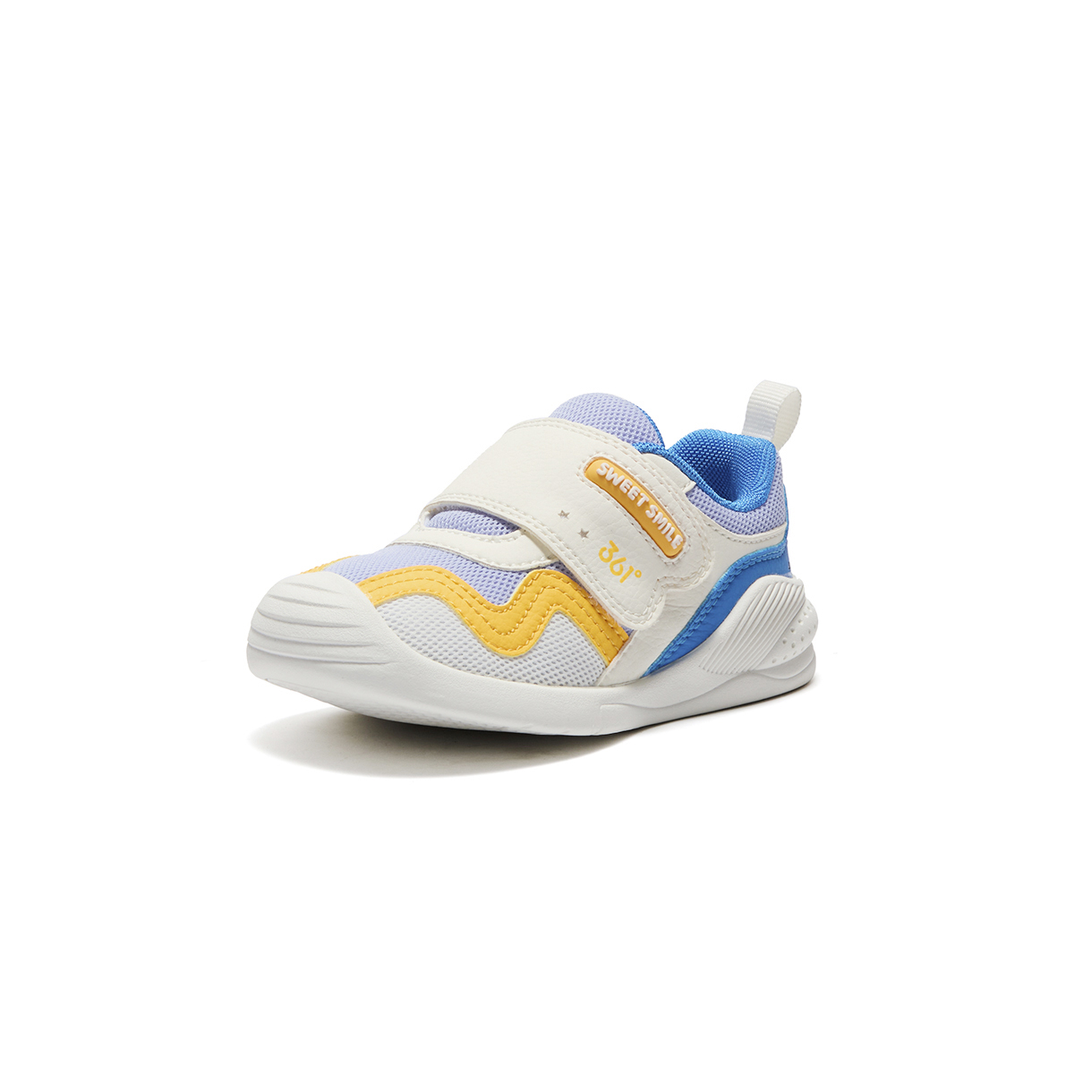 Амортизирующие, износостойкие детские ботинки Pool Blue/Feather White/Earthy Blue для малышей 361°KIDS, Pool синий/Feather белый/Earthy синий — фото 4