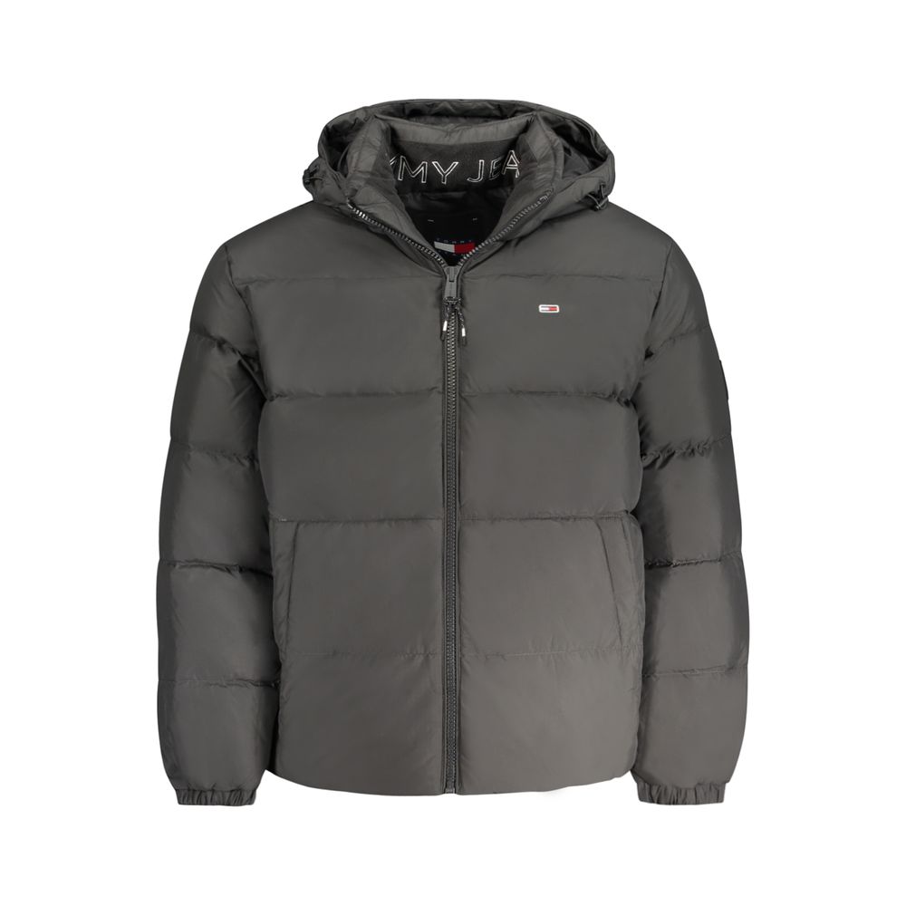 Черная мужская куртка из полиэстера Tommy Hilfiger