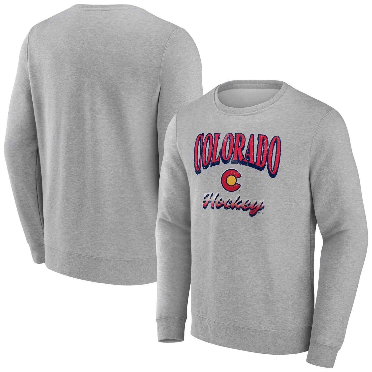 

Мужской пуловер с логотипом Heather Grey Colorado Avalanche Special Edition 2.0 Fanatics