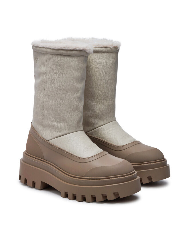 Зимние ботинки Calvin Klein Jeans Botas de nieve Flatform Chelsea Boot Padded YW0YW01558, бежевый — фото 2