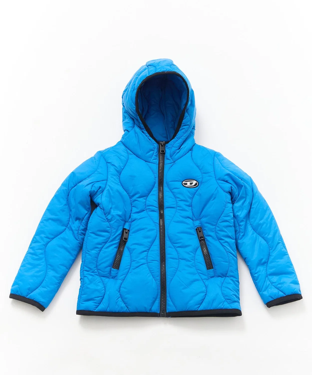 Куртка детская DIESEL с логотипом, стёганая, жёлтая — фото 3