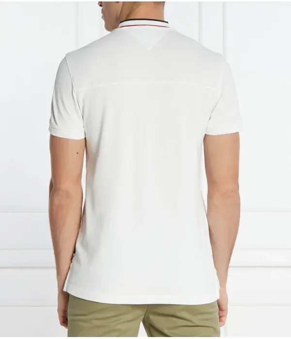 Полюс slim fit Tommy Hilfiger, белый — фото 4