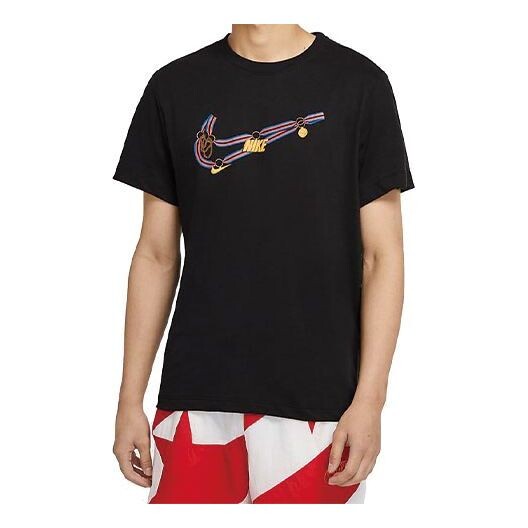 

Футболка dri fit swoosh basketball с коротким рукавом Nike, черный