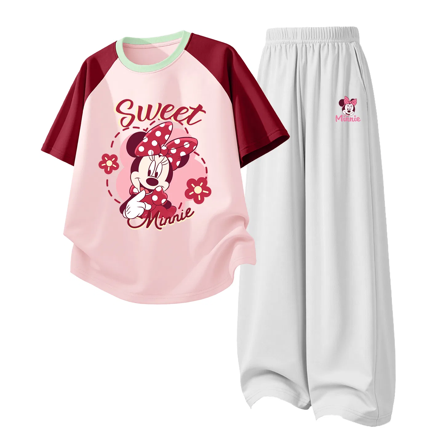 Детский спортивный костюм Disney Di Flower Honey Pink + Headband K Mountain Gray