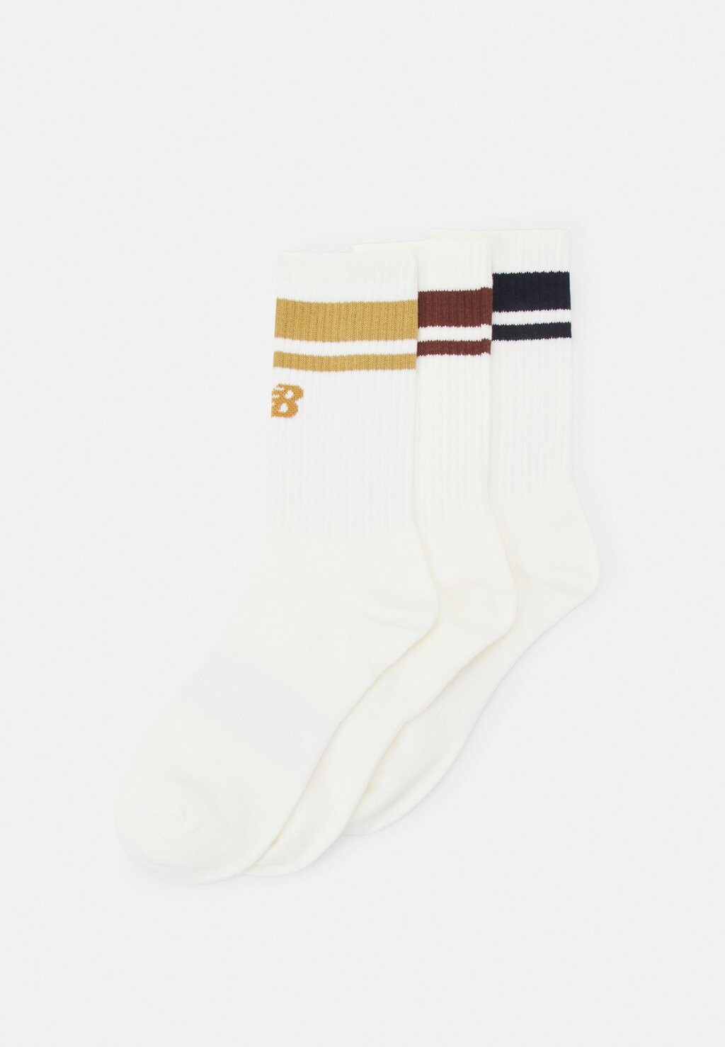 

Носки ESSENTIALS STRIPE MIDCALF 3 PACK New Balance, белый
