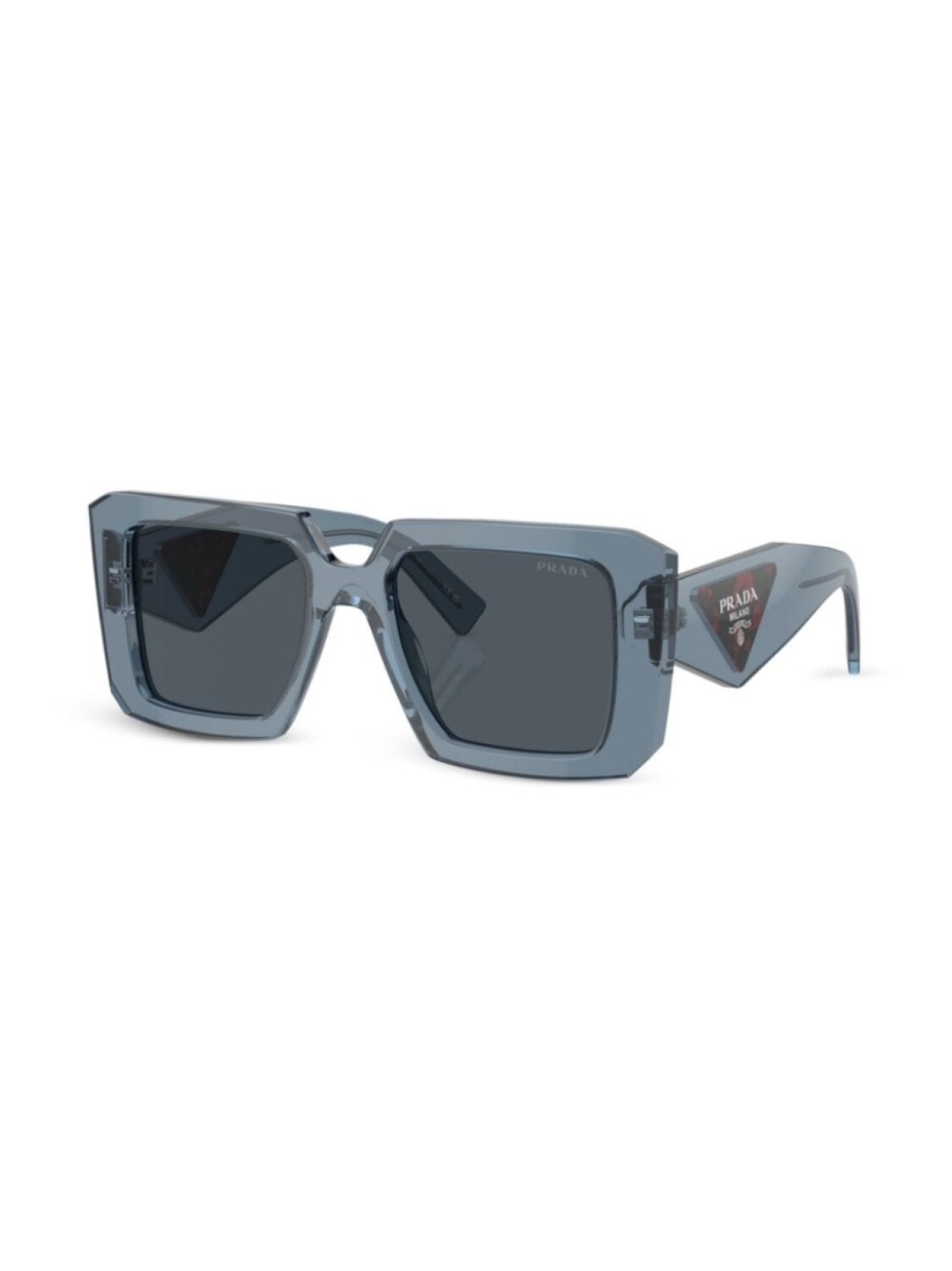 

Prada Eyewear солнцезащитные очки Prada PR 23YSF в массивной оправе, серый