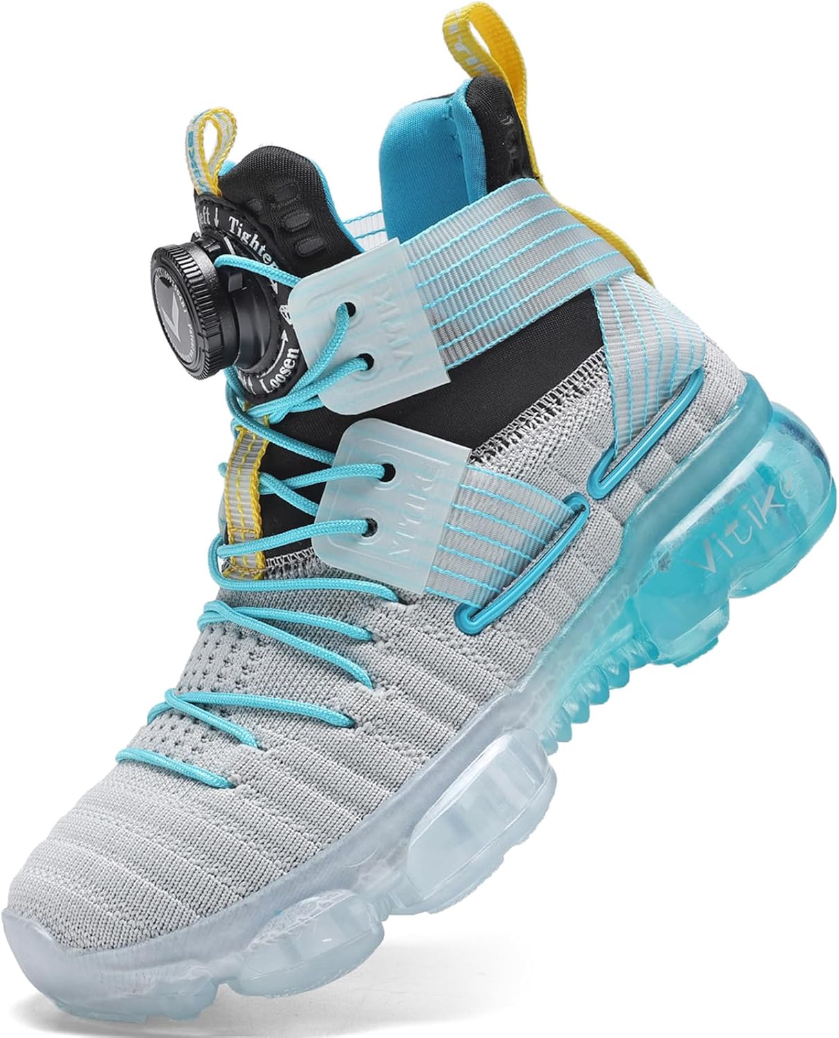 

Кроссовки для мальчиков и девочек, легкие, для тенниса, бега, ходьбы, спорта, повседневной носки Jmfchi Sports, черный/серый