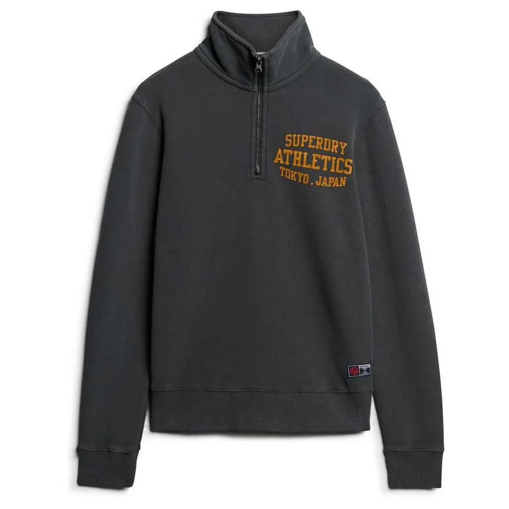 

Толстовка Superdry Track & Field Graphic half zip, черный
