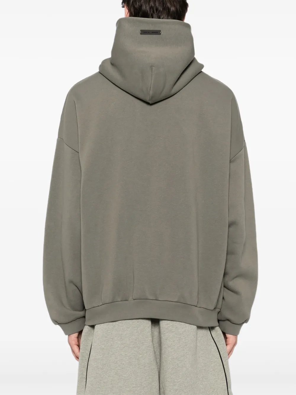 Худи в стиле 90-х FEAR OF GOD ESSENTIALS, серый — фото 4