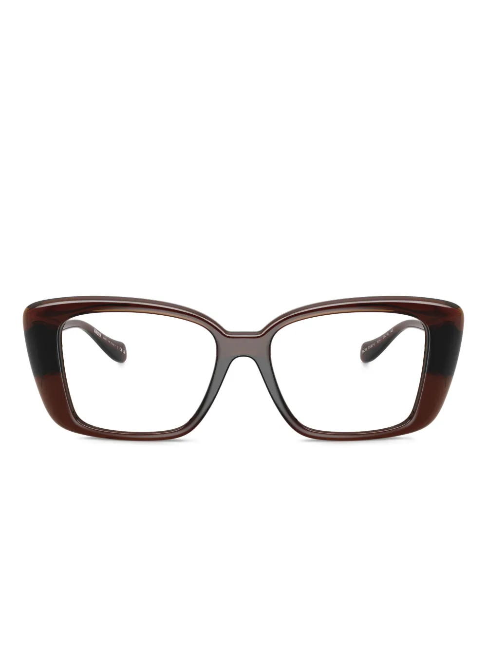 

Очки квадратной формы с деталями в виде головы Медузы Versace, коричневый