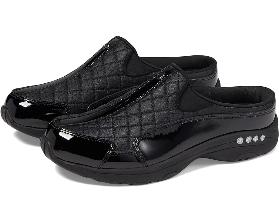 

Кроссовки Easy Spirit Traveltime, цвет Black Patent Leather/Silver