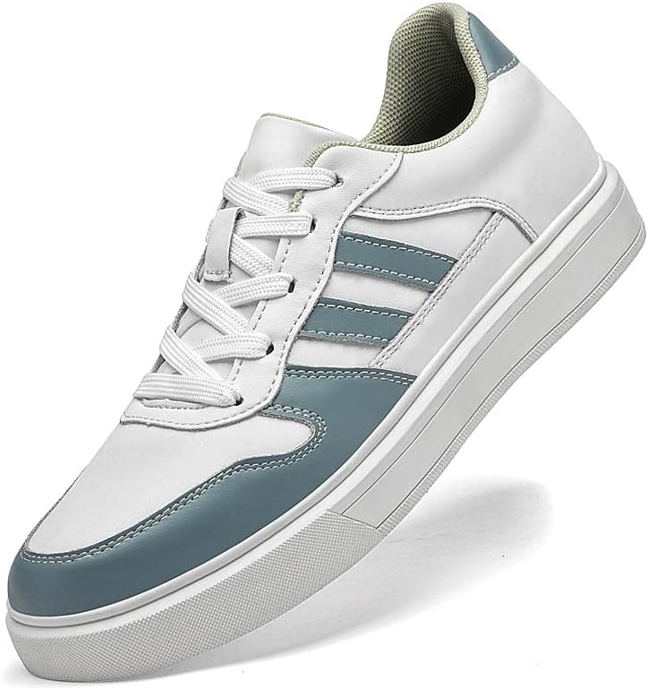 

Мужские стильные повседневные кроссовки, противоскользящие туфли, дышащие и удобные, с амортизирующей стелькой для снятия давления. Подходят для прогулок, поездок на работу, путешествий и повседневной носки Meixi Mobile, белый/синий