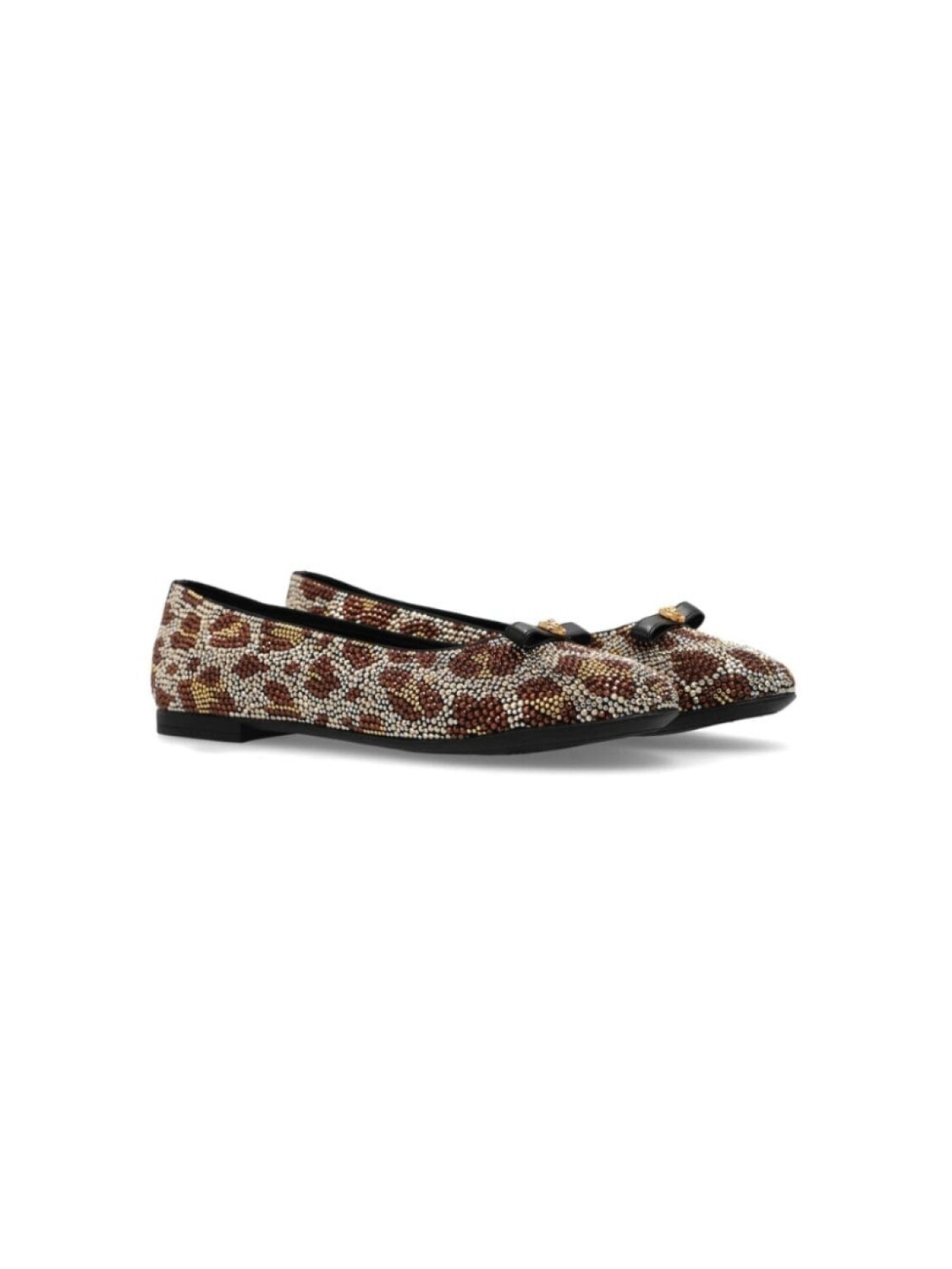 

Versace Kids балетки с животными мотивами, коричневый