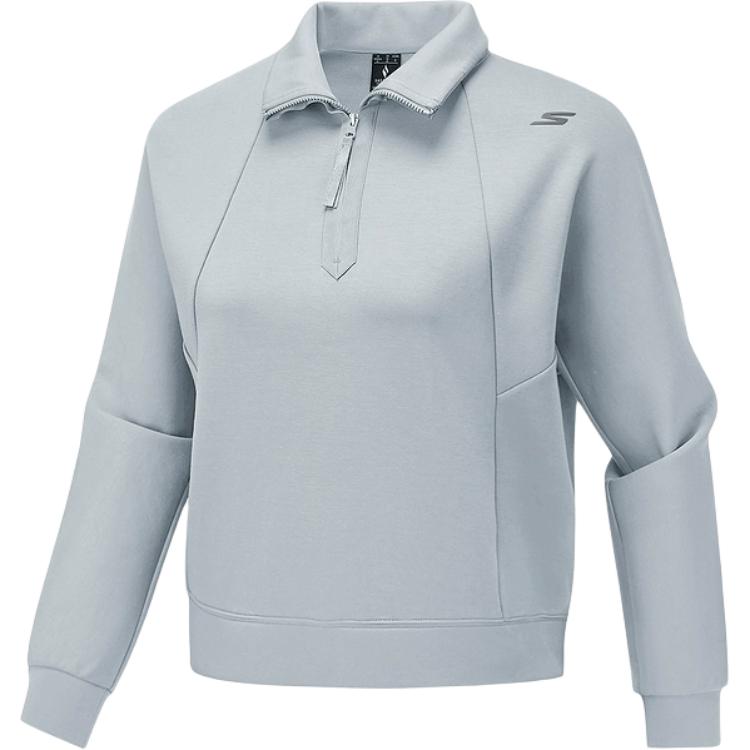 

Skechers Свитшот Women's Daybreak Gray/01DS с лацканом Moderate