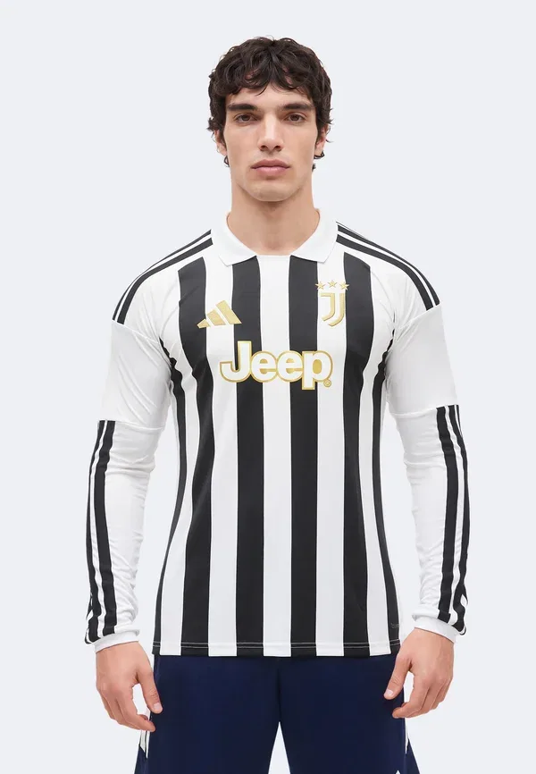 Футболка с длинным рукавом Juventus 26/27 home longsleeve club wear Adidas Performance, белый/черный